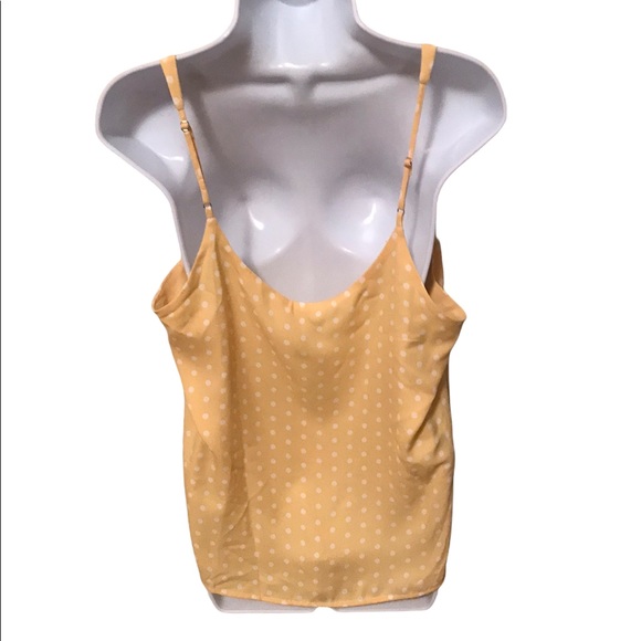 Women’s Polka Dot Essential Tank Top - A New Day - Yellow Size XL - Picture 2 of 4
